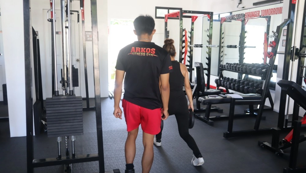 Gym personal training at Arkos Fitness Gym in Sipalay