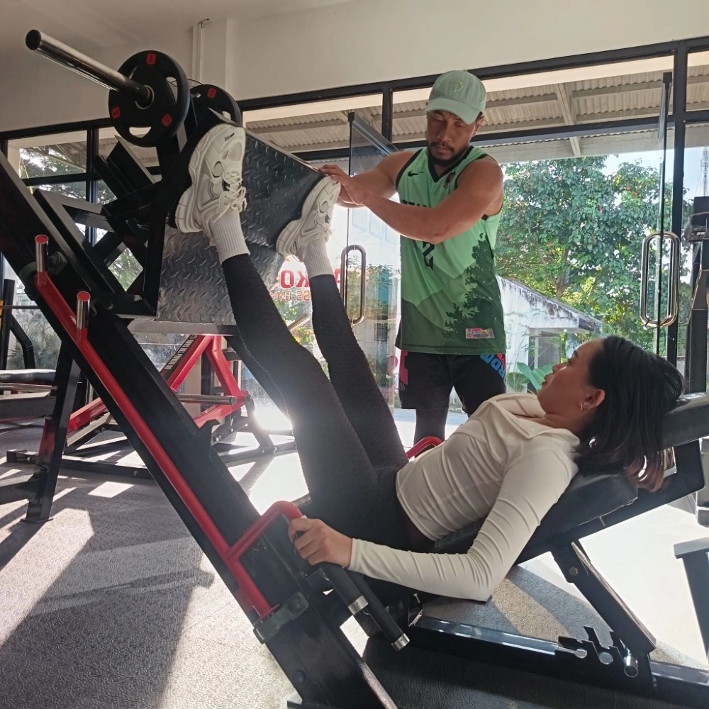 Personal training session for beauty pageant